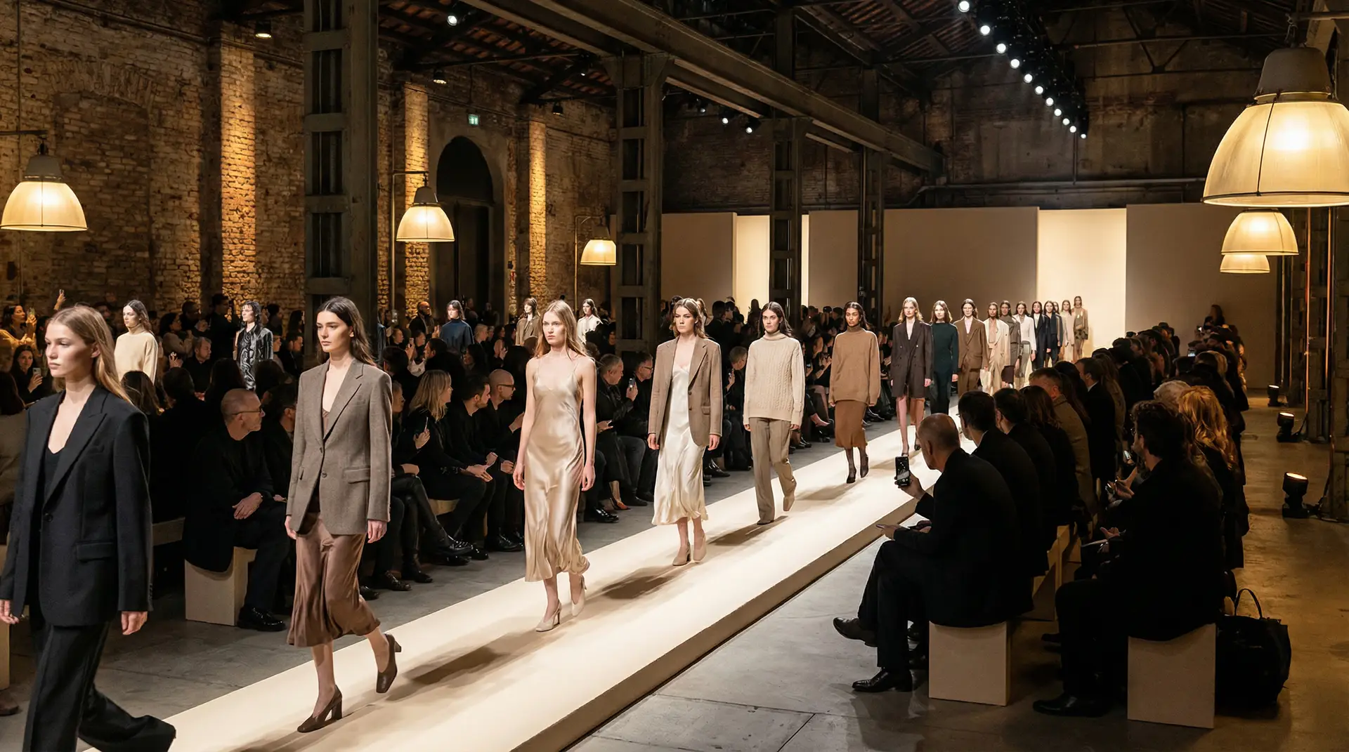 米兰时装周 工业风场馆走秀